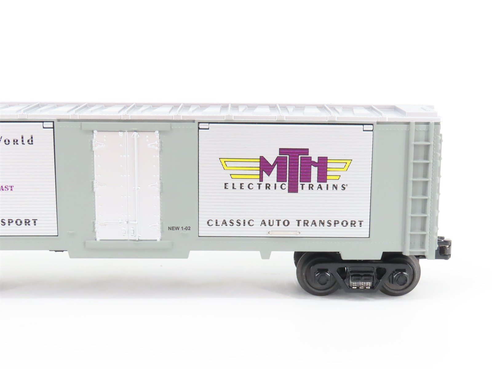 O Gauge 3-Rail Rail King MTH 30-74016 MTH Transport Window Boxcar w/Cars 74016