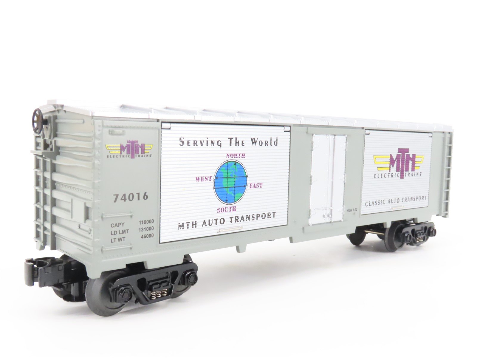 O Gauge 3-Rail Rail King MTH 30-74016 MTH Transport Window Boxcar w/Cars 74016