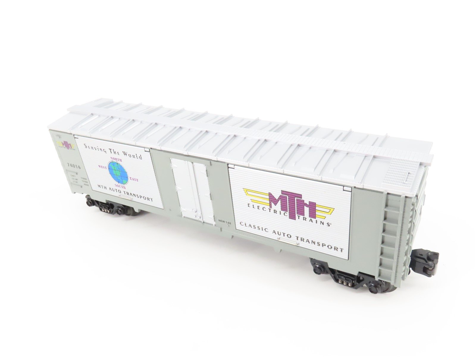 O Gauge 3-Rail Rail King MTH 30-74016 MTH Transport Window Boxcar w/Cars 74016