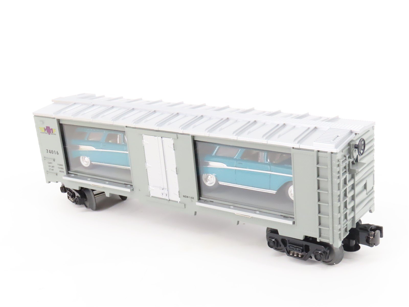 O Gauge 3-Rail Rail King MTH 30-74016 MTH Transport Window Boxcar w/Cars 74016