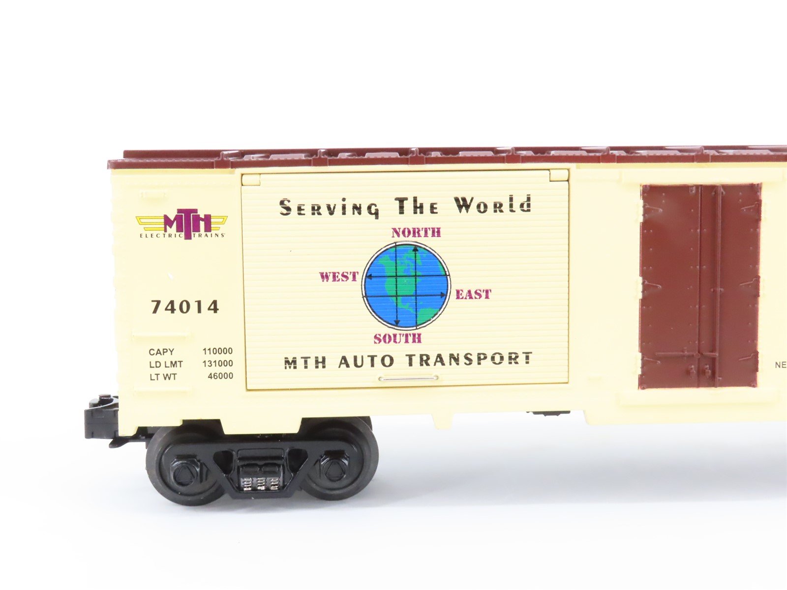 O Gauge 3-Rail Rail King MTH 30-74014 MTH Auto Transport Box Car w/VW Bugs 74014