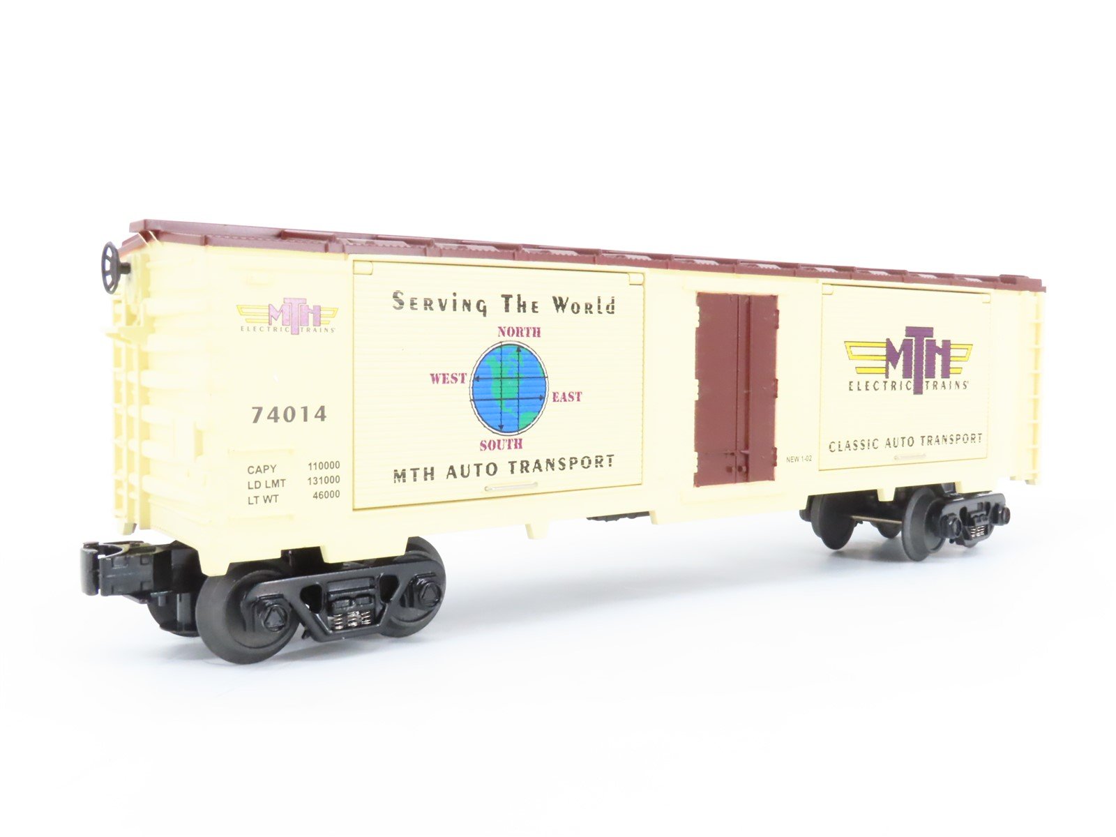 O Gauge 3-Rail Rail King MTH 30-74014 MTH Auto Transport Box Car w/VW Bugs 74014