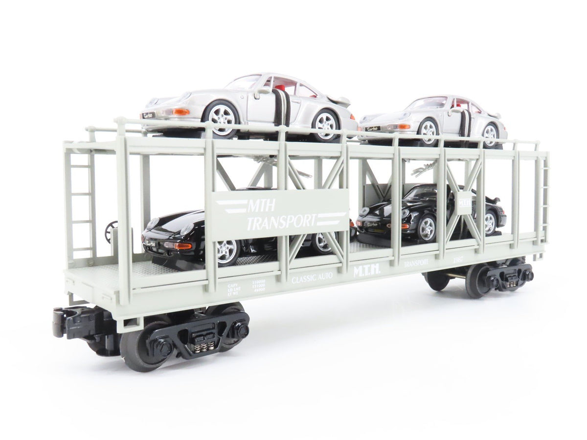 O Gauge 3-Rail Rail King MTH 30-76031 MTH Transport Auto Carrier w/Porsches 1987