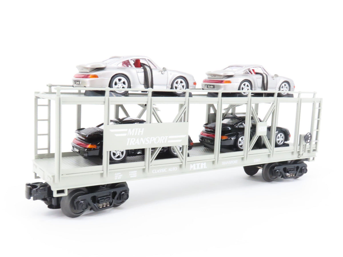 O Gauge 3-Rail Rail King MTH 30-76031 MTH Transport Auto Carrier w/Porsches 1987