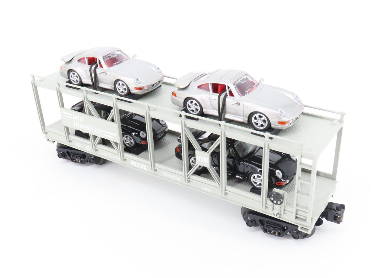 O Gauge 3-Rail Rail King MTH 30-76031 MTH Transport Auto Carrier w/Porsches 1987