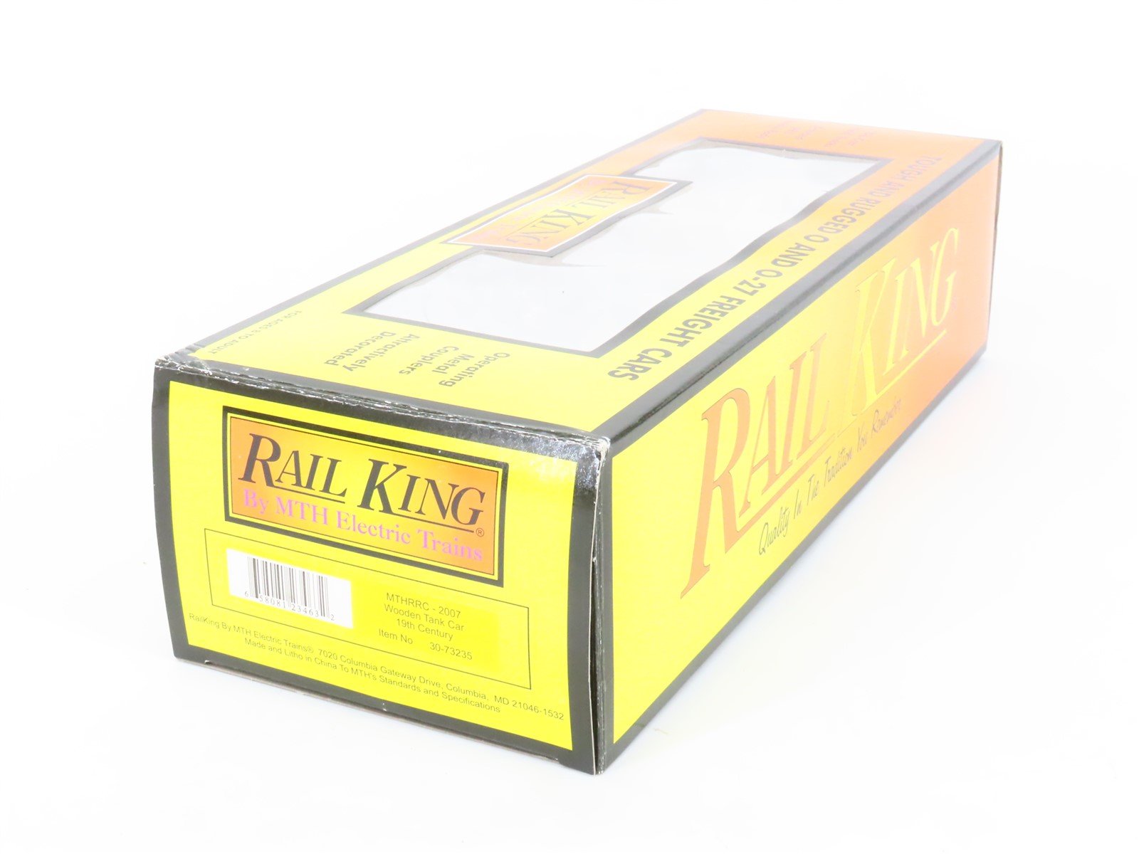 O Gauge 3-Rail Rail King MTH 30-73235 MTHRRC 2007 19th Century Wooden Tank Car