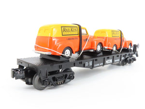 O Gauge 3-Rail Rail King MTH 30-7681 MTH Flat Car w/ '51 Panel Vans #1951