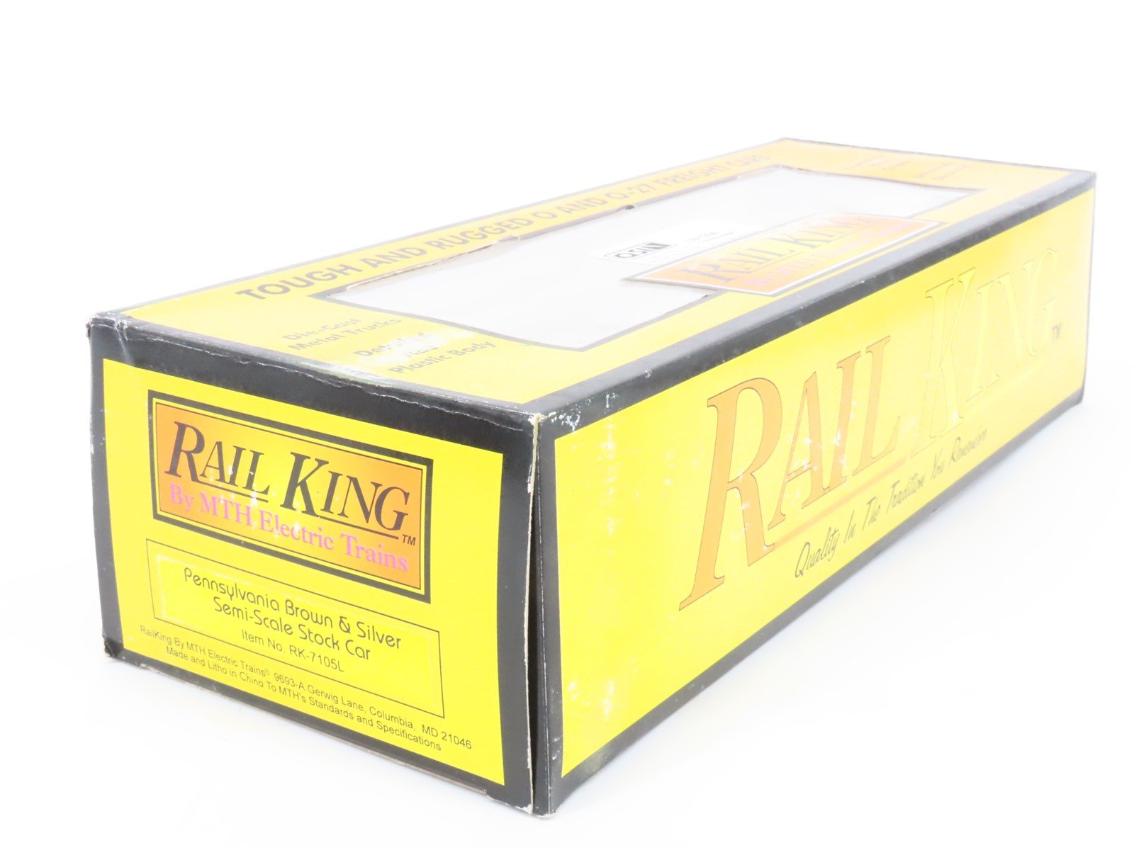 O Gauge 3-Rail Rail King MTH RK-7105L PRR Pennsylvania Stock Car #128079