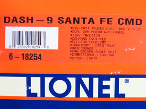 O Gauge 3-Rail Lionel 6-18254 ATSF Santa Fe Dash 9 Diesel Loco #605 w/ TMCC