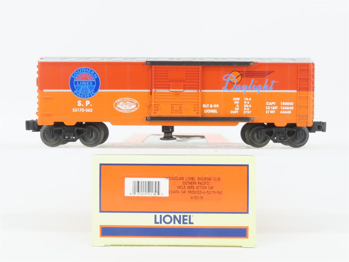 O Gauge 3-Rail Lionel 6-52170 SP Daylight Uncle Herb Action Box Car #52170-562