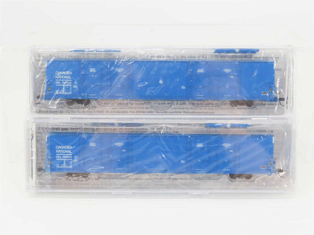 N Bluford Shops 87182 CNA Canadian National 86&#39; Auto Parts Box Car 2-Pack Sealed