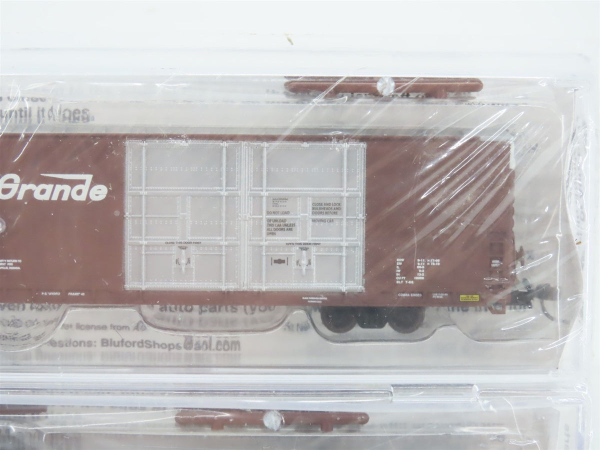 N Bluford Shops 87162 D&amp;RGW Rio Grande 86&#39; Auto Parts Box Car 2-Pack Sealed