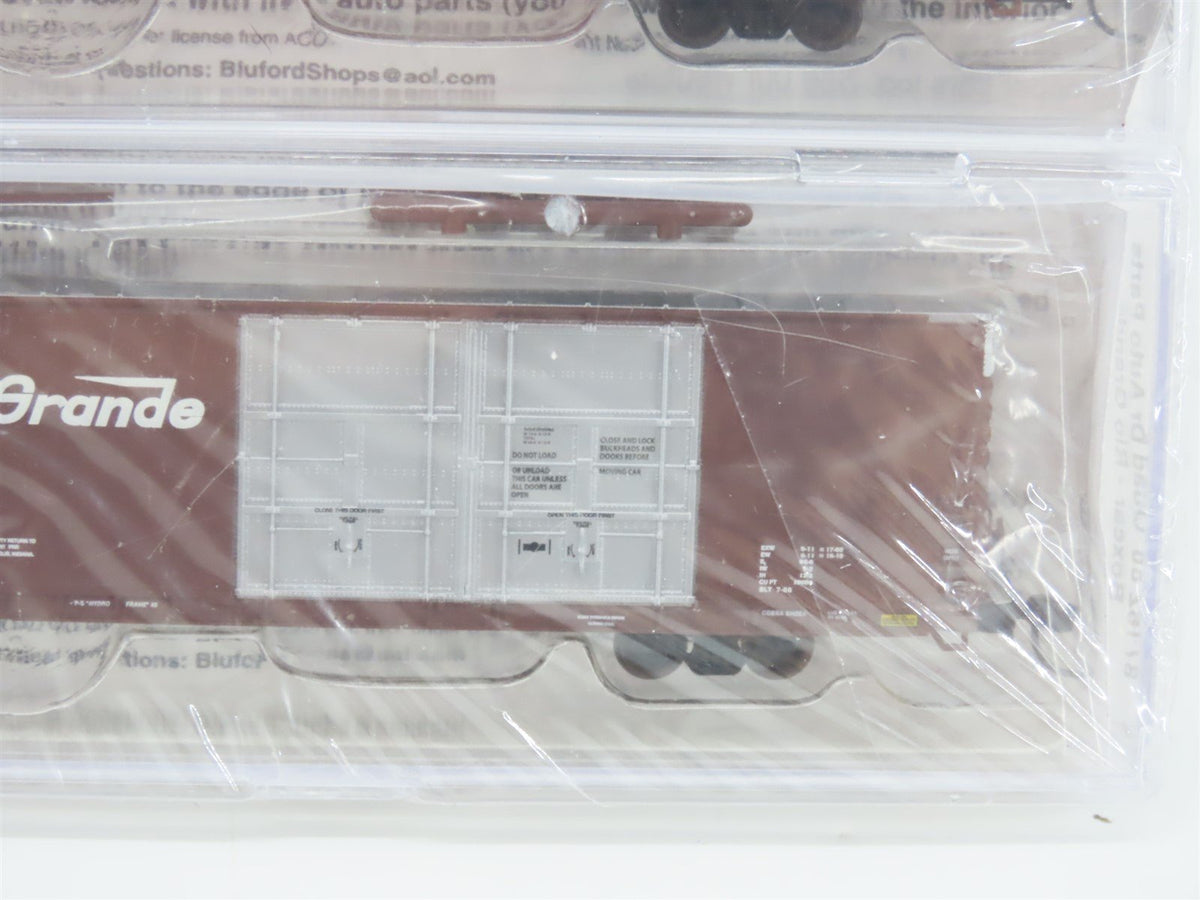 N Bluford Shops 87162 D&amp;RGW Rio Grande 86&#39; Auto Parts Box Car 2-Pack Sealed
