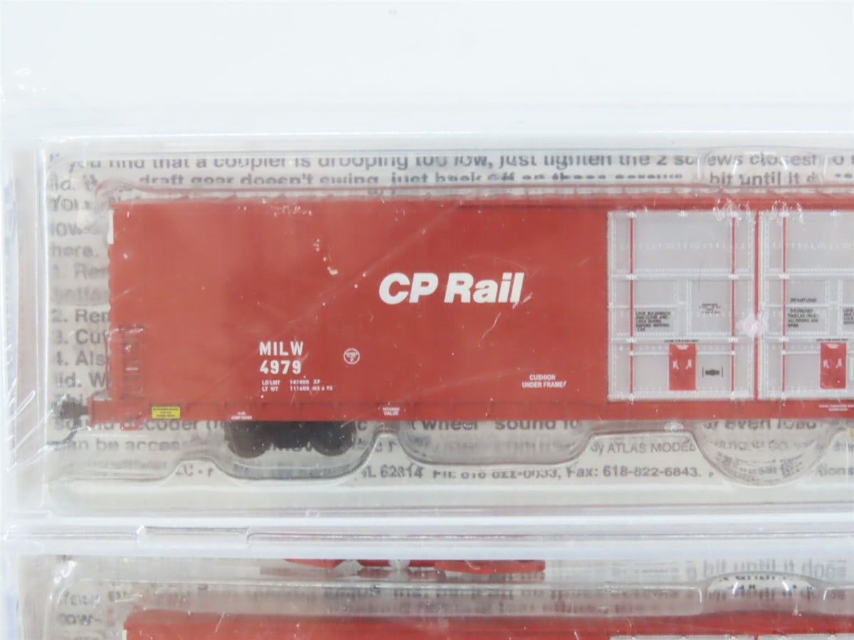 N Scale Bluford Shops 86212 MILW CP Rail 86&#39; Auto Parts Box Car 2-Pack Sealed
