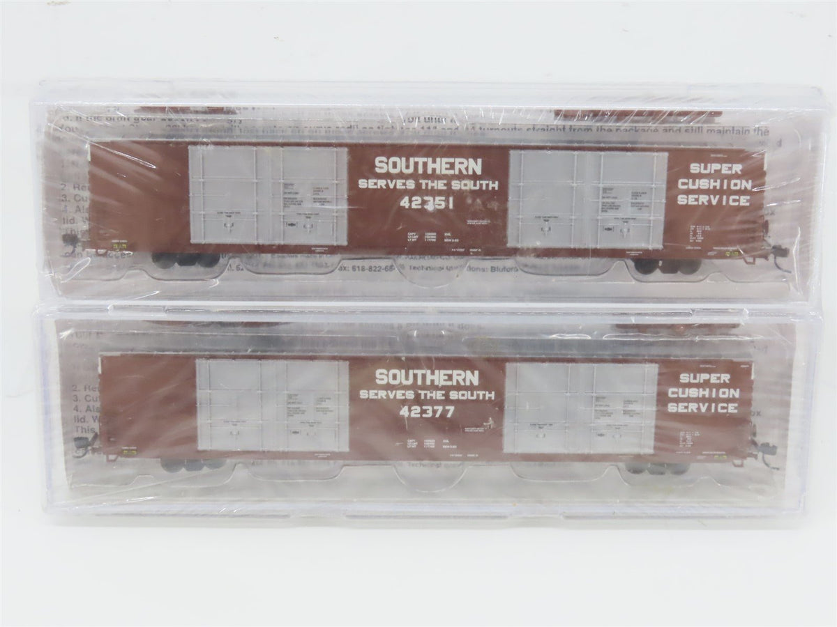 N Scale Bluford Shops 87112 SOU Southern 86&#39; Auto Parts Box Car 2-Pack Sealed