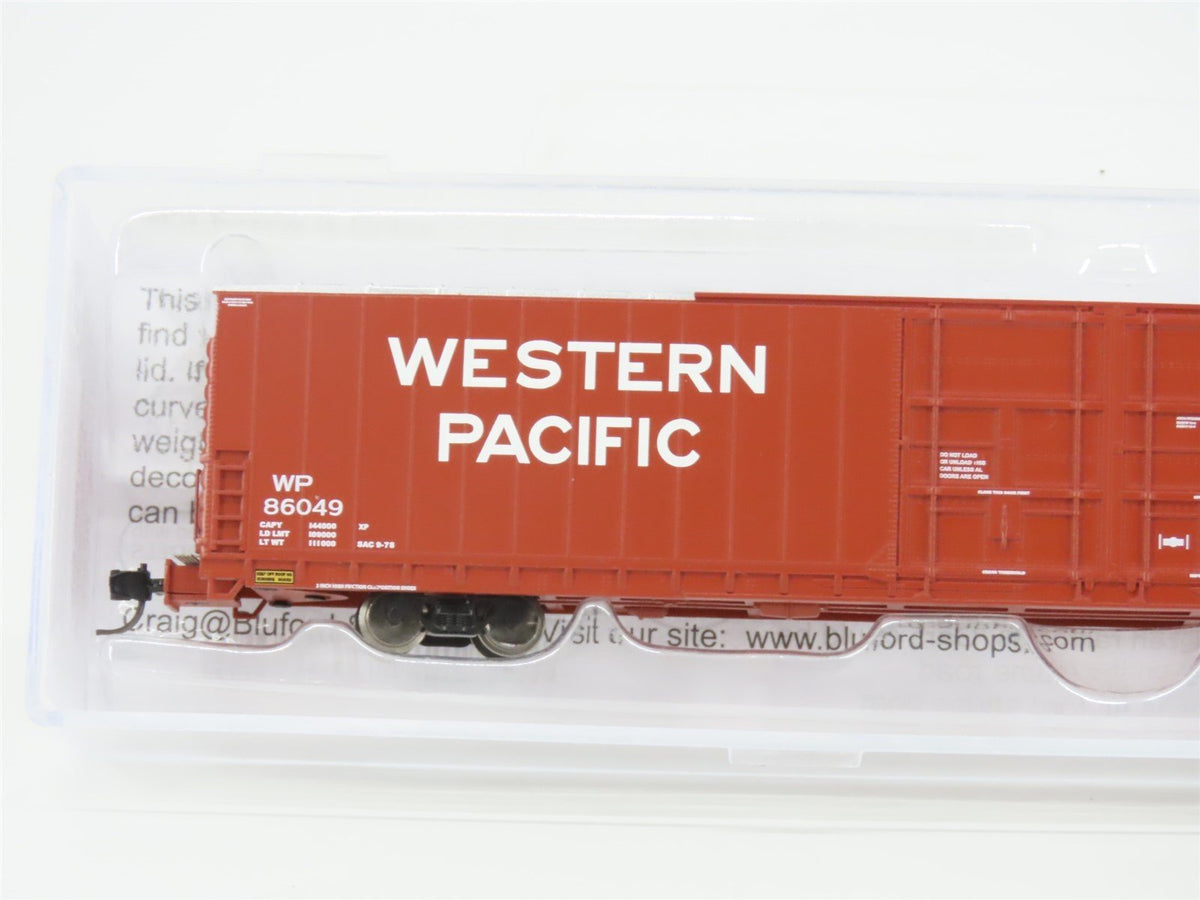 N Scale Bluford Shops 86685 WP Western Pacific 86&#39; Auto Parts Box Car #86049