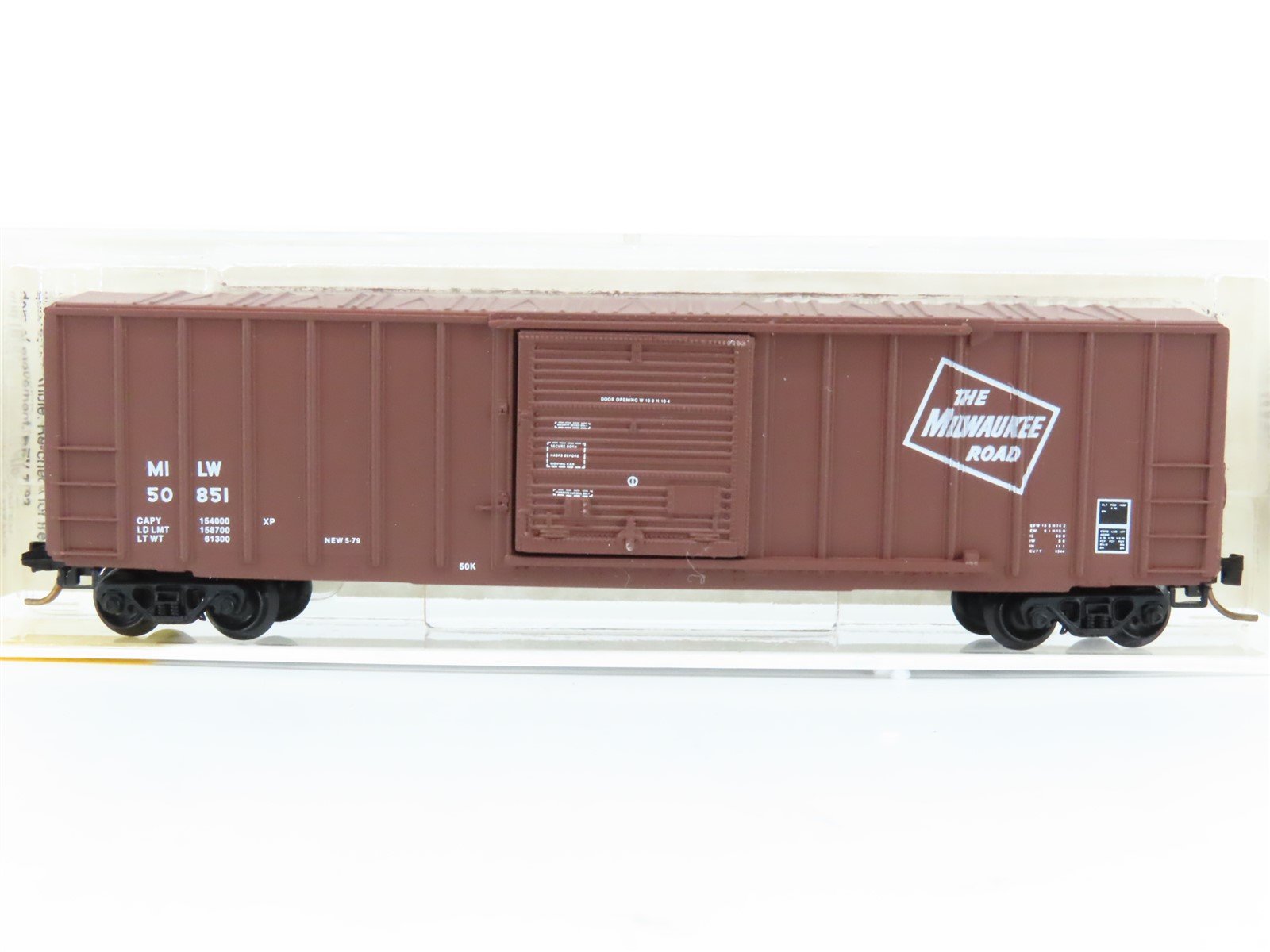 N Scale Micro-Trains MTL 25310 MILW Milwaukee Road 50' Rib Side Boxcar #50851