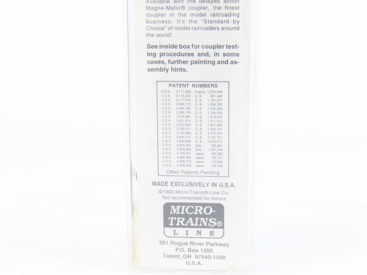 N Scale Micro-Trains MTL 25310 MILW Milwaukee Road 50&#39; Rib Side Boxcar #50851
