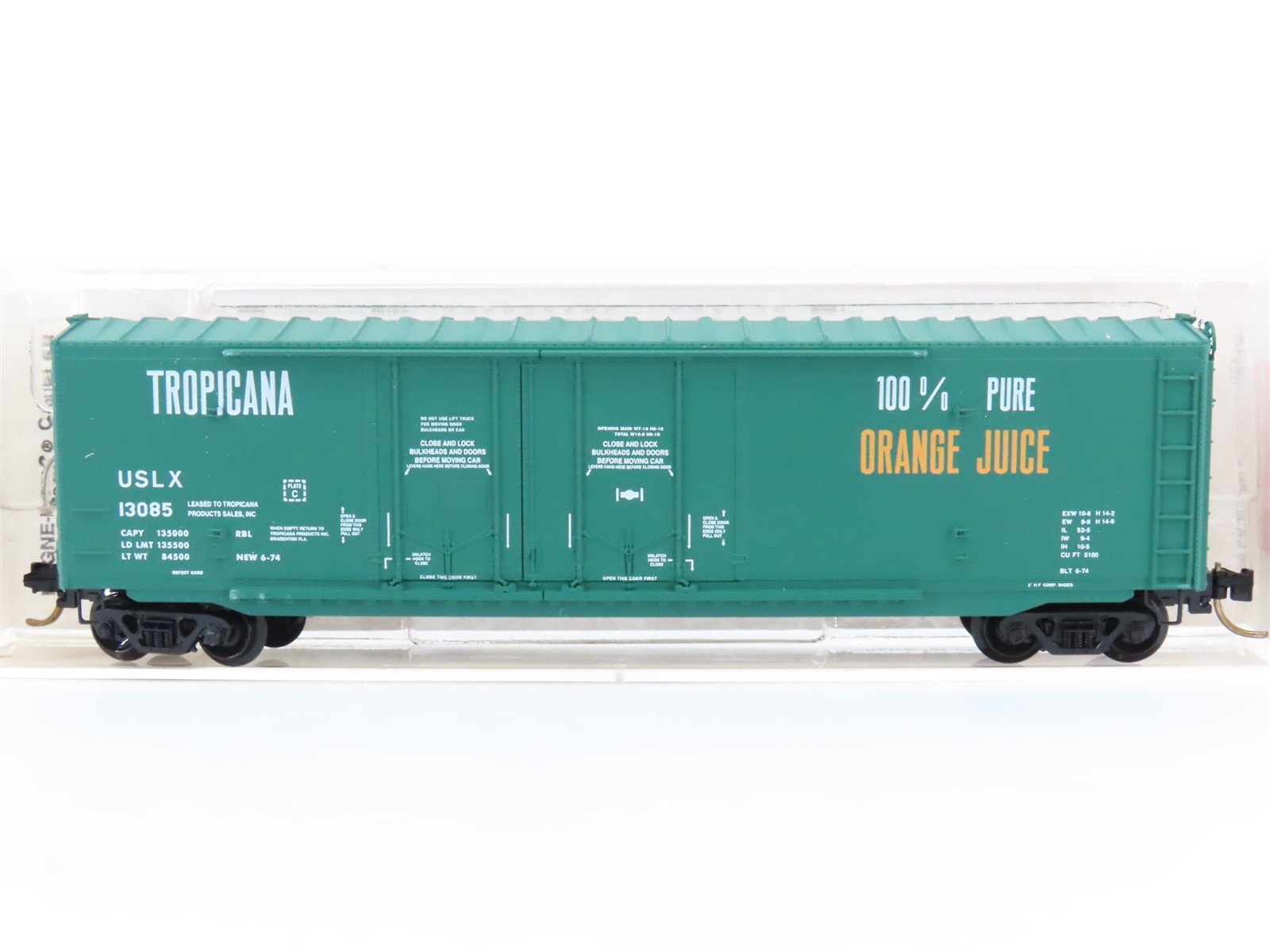 N Scale Micro-Trains MTL 75040 USLX Tropicana 50' Standard Boxcar #13085