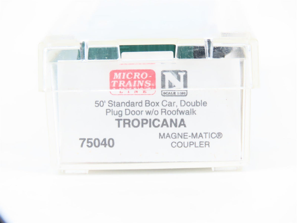 N Scale Micro-Trains MTL 75040 USLX Tropicana 50&#39; Standard Boxcar #13085