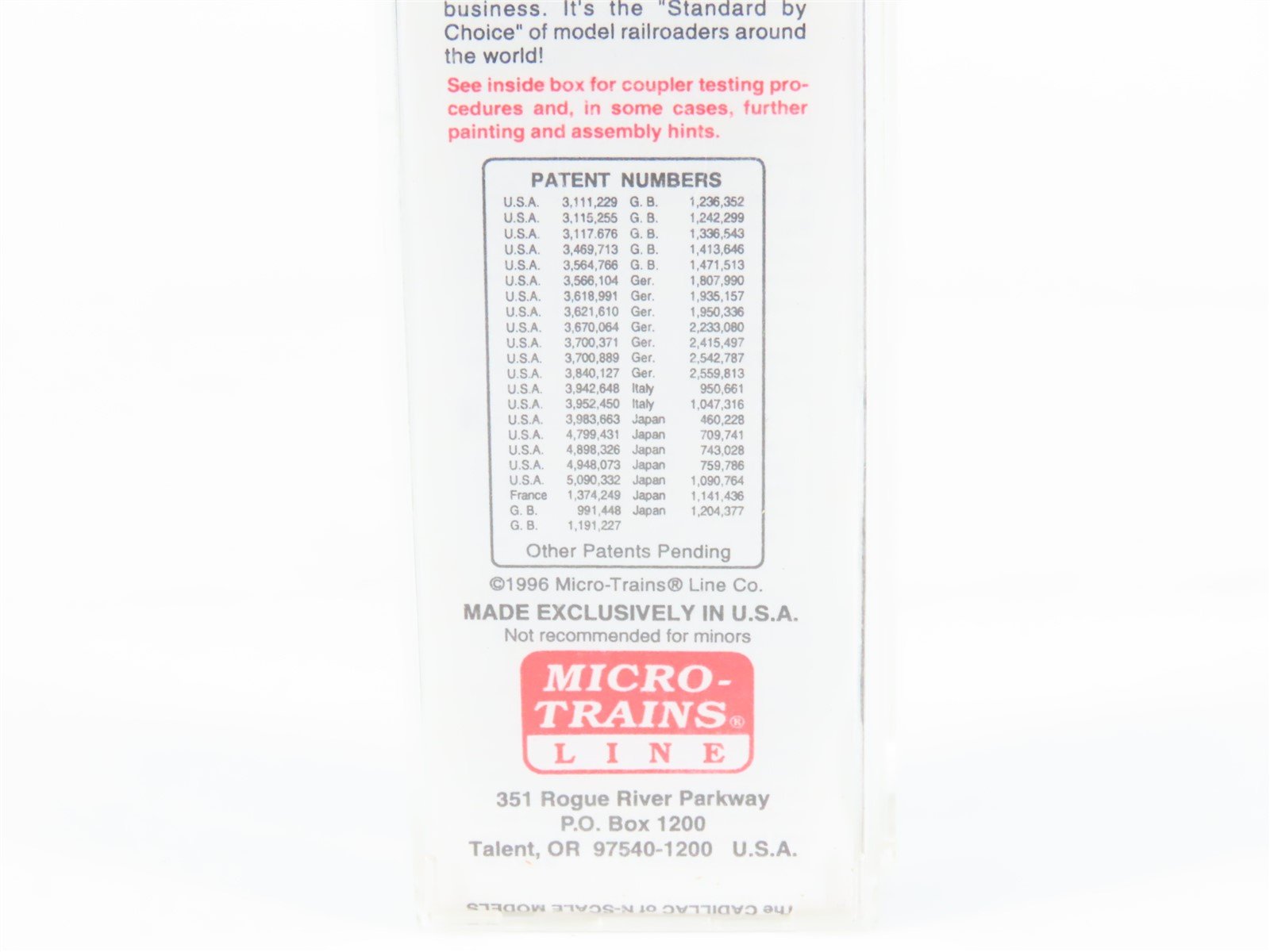 N Scale Micro-Trains MTL 75040 USLX Tropicana 50' Standard Boxcar #13085