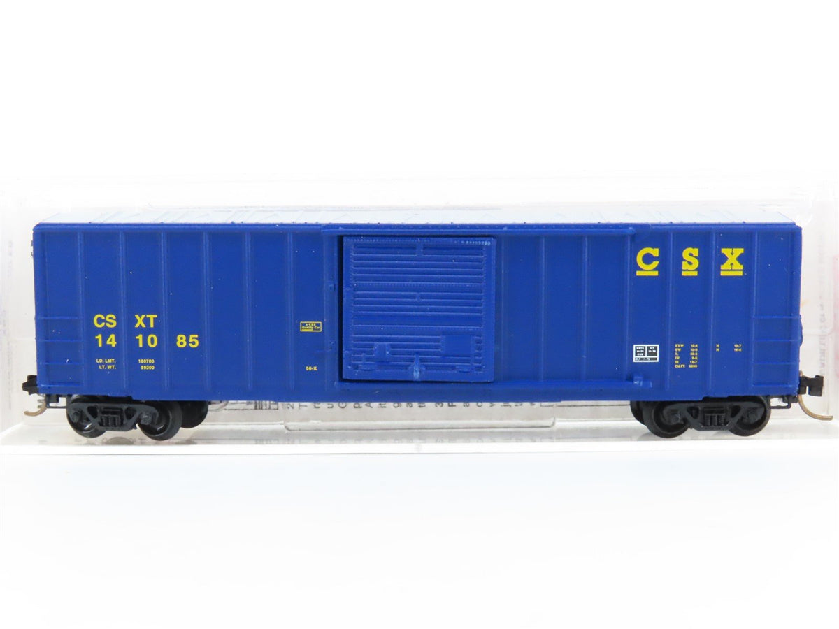 N Scale Micro-Trains MTL 25550/3 CSX Railway 50&#39; Rib Side Boxcar #141085