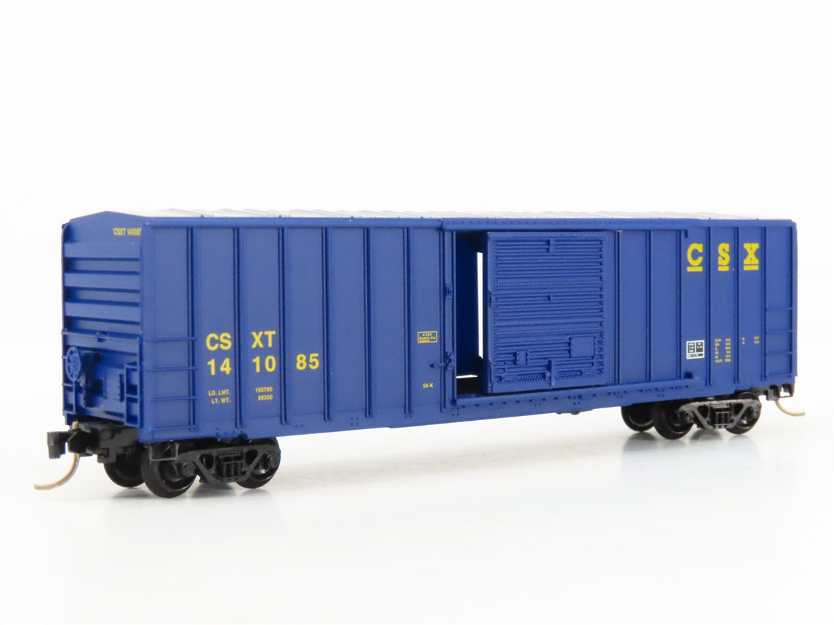 N Scale Micro-Trains MTL 25550/3 CSX Railway 50&#39; Rib Side Boxcar #141085