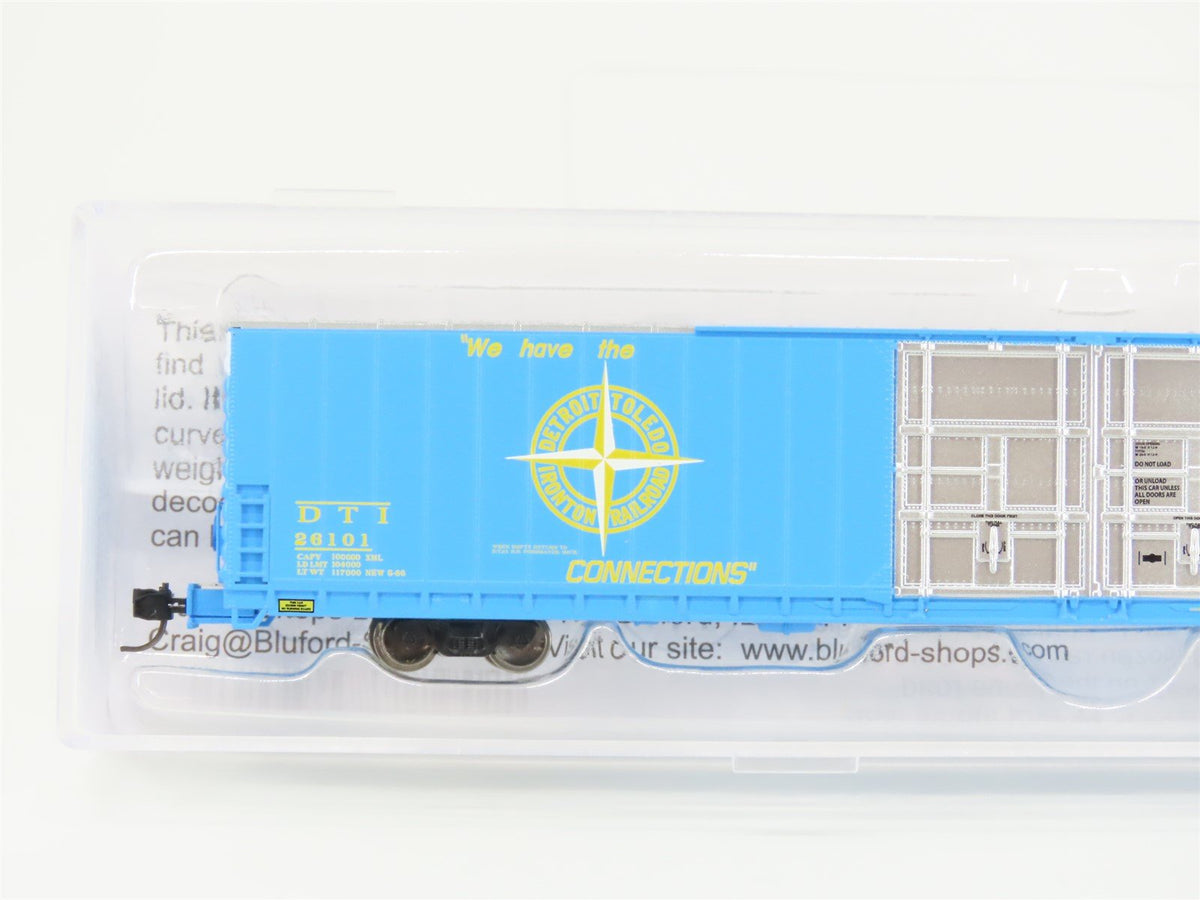 N Scale Bluford Shops 86640 DTI Detroit Toledo &amp; Ironton 86&#39; Box Car #26101