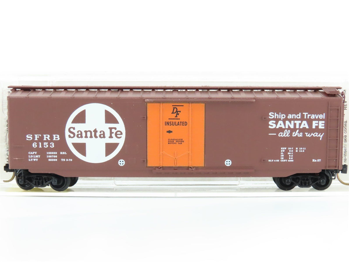 N Micro-Trains MTL 32050/1 SFRB Santa Fe &quot;Santa Fe All The Way&quot; 50&#39; Boxcar #6153