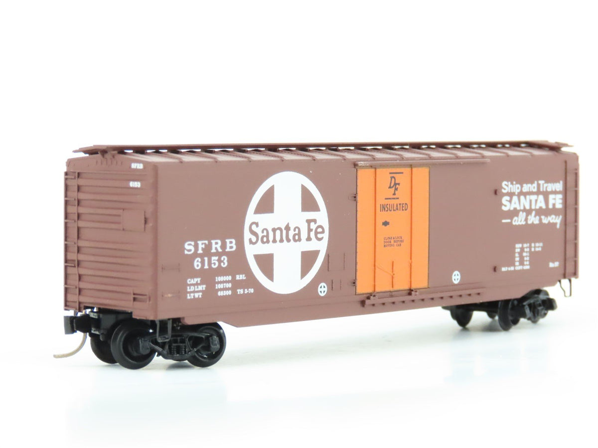 N Micro-Trains MTL 32050/1 SFRB Santa Fe &quot;Santa Fe All The Way&quot; 50&#39; Boxcar #6153