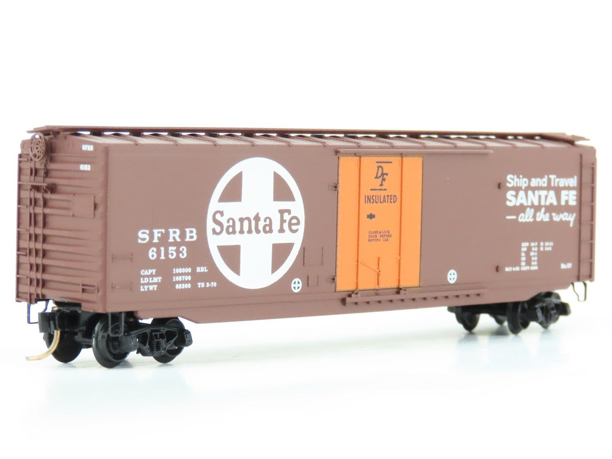 N Micro-Trains MTL 32050/1 SFRB Santa Fe &quot;Santa Fe All The Way&quot; 50&#39; Boxcar #6153