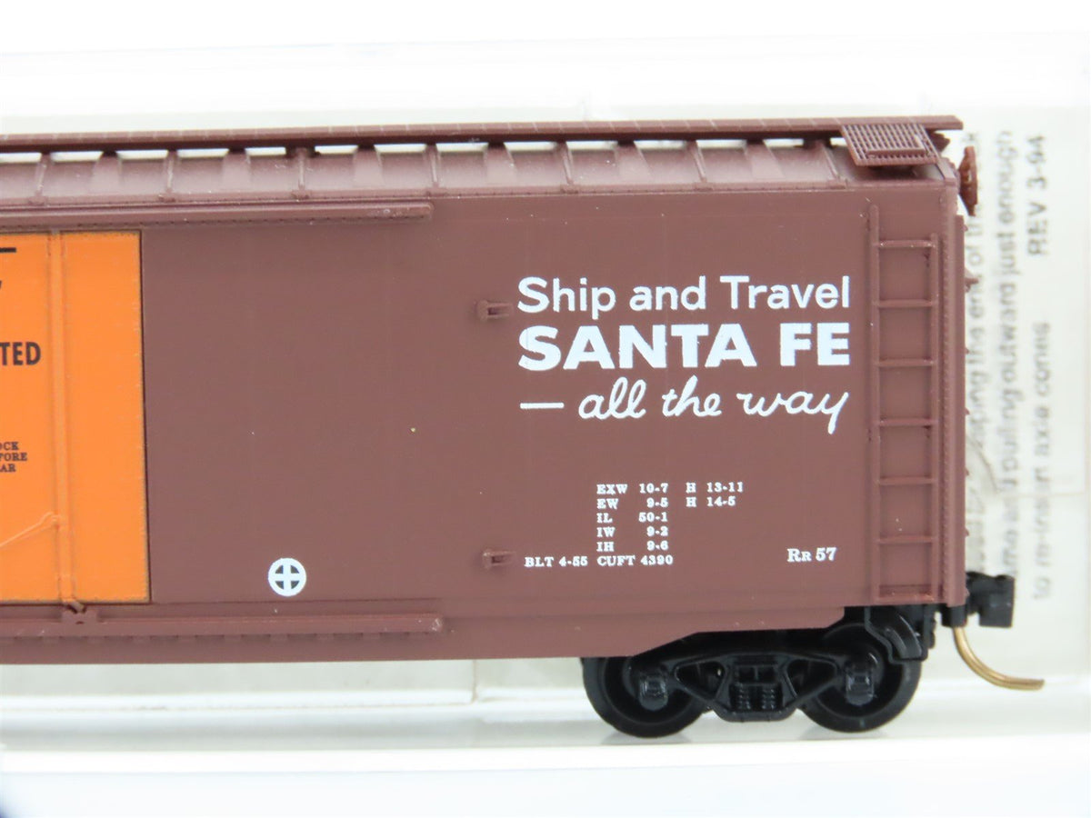 N Micro-Trains MTL 32050/3 SFRB Santa Fe &quot;Santa Fe All The Way&quot; 50&#39; Boxcar #6172