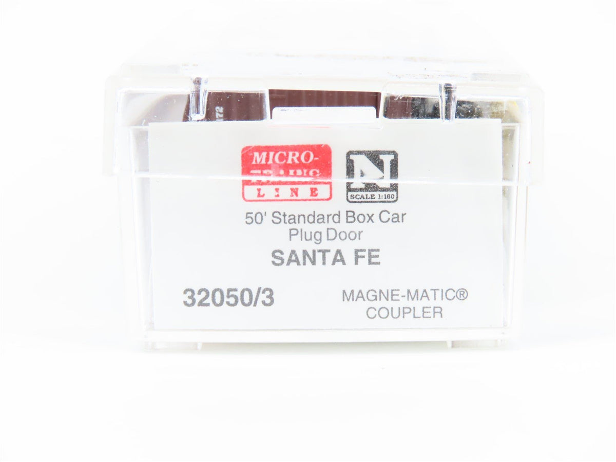 N Micro-Trains MTL 32050/3 SFRB Santa Fe &quot;Santa Fe All The Way&quot; 50&#39; Boxcar #6172