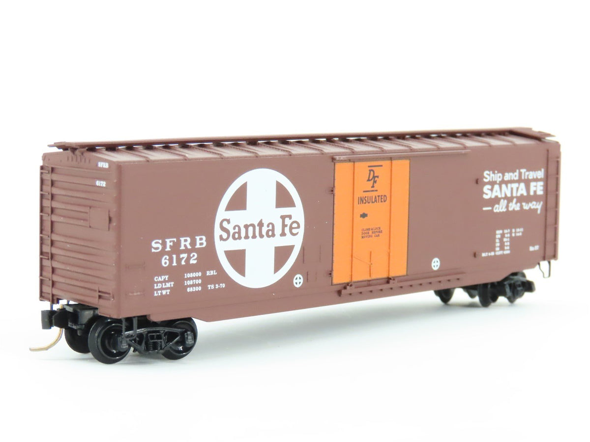 N Micro-Trains MTL 32050/3 SFRB Santa Fe &quot;Santa Fe All The Way&quot; 50&#39; Boxcar #6172