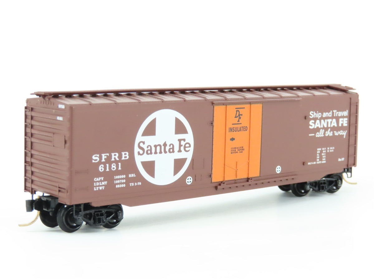 N Micro-Trains MTL 32050/4 SFRB Santa Fe &quot;Santa Fe All The Way&quot; 50&#39; Boxcar #6181