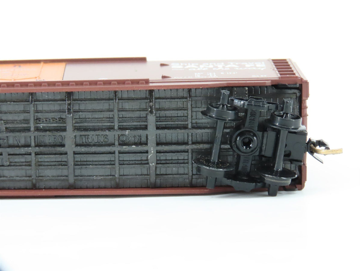 N Micro-Trains MTL 32050/4 SFRB Santa Fe &quot;Santa Fe All The Way&quot; 50&#39; Boxcar #6181