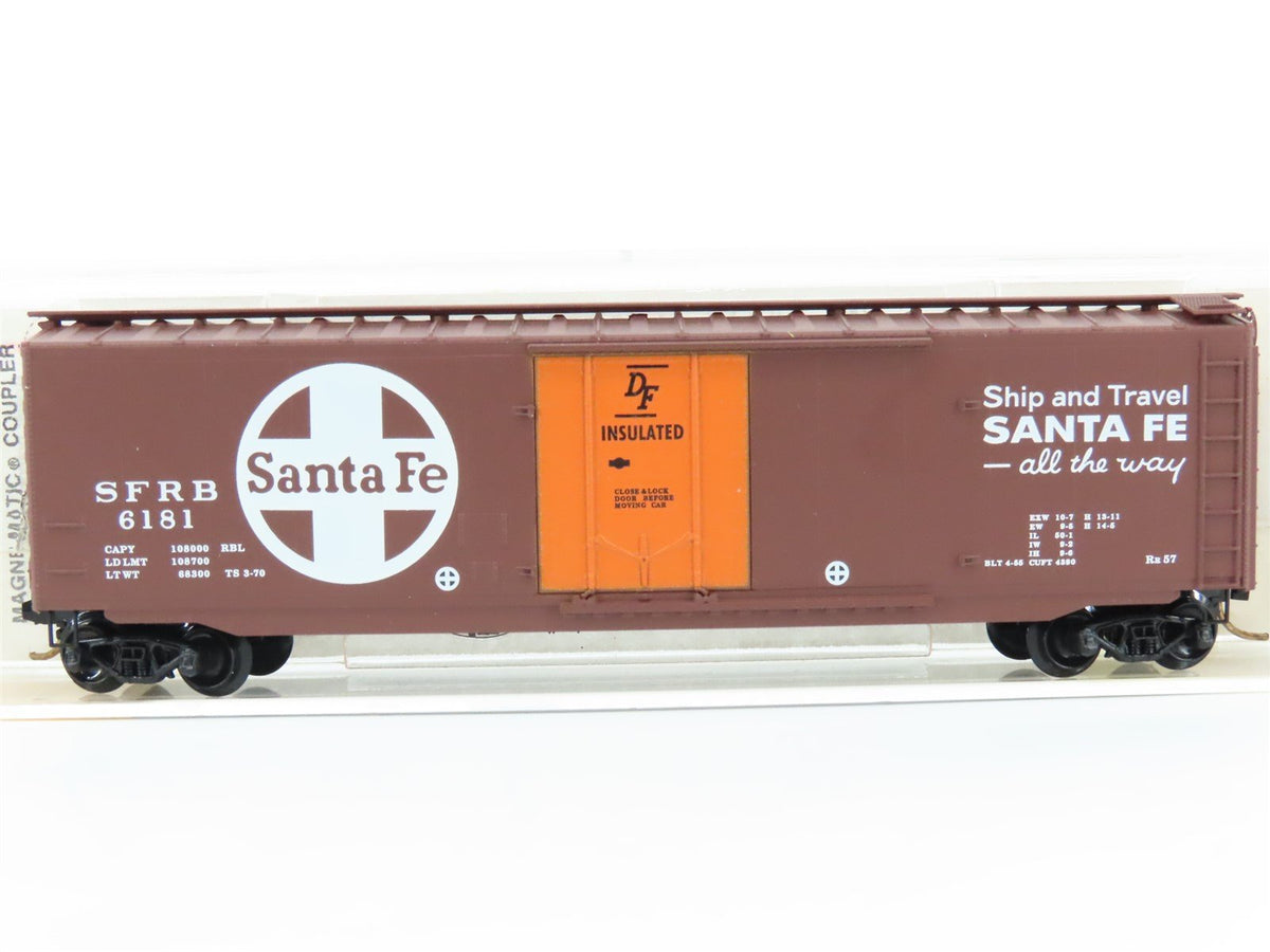 N Micro-Trains MTL 32050/4 SFRB Santa Fe &quot;Santa Fe All The Way&quot; 50&#39; Boxcar #6181