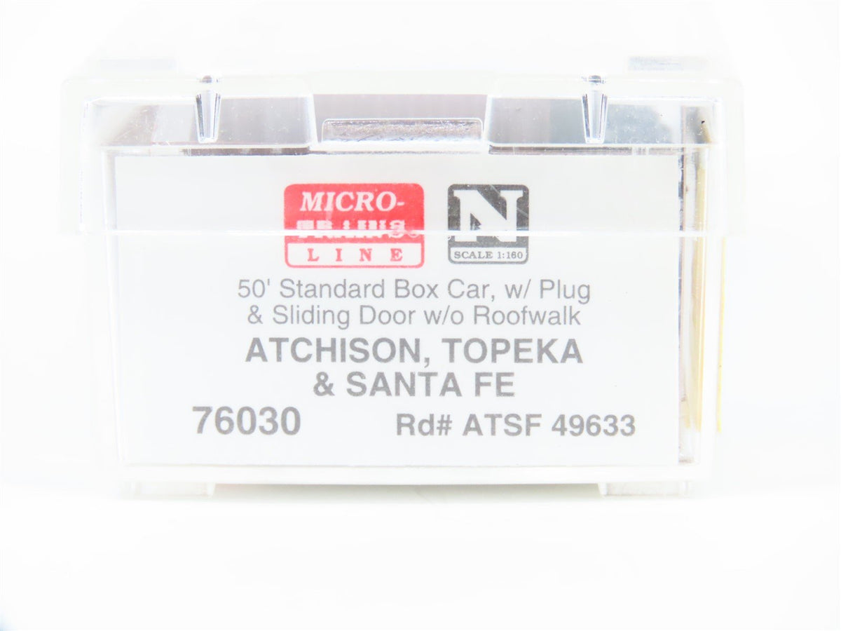 N Micro-Trains MTL 76030 ATSF Santa Fe &quot;Shock Control&quot; 50&#39; Boxcar #49633