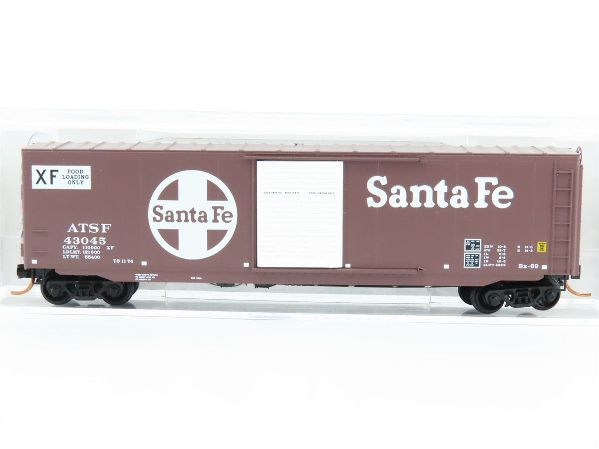 N Micro-Trains MTL 07700260 ATSF Santa Fe 50&#39; Standard Single Door Boxcar #43045