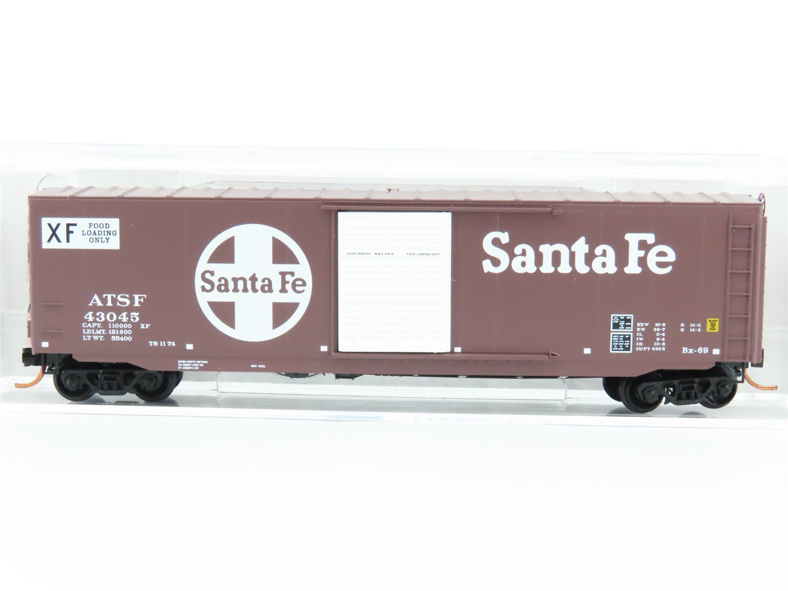 N Micro-Trains MTL 07700260 ATSF Santa Fe 50' Standard Single Door Boxcar #43045