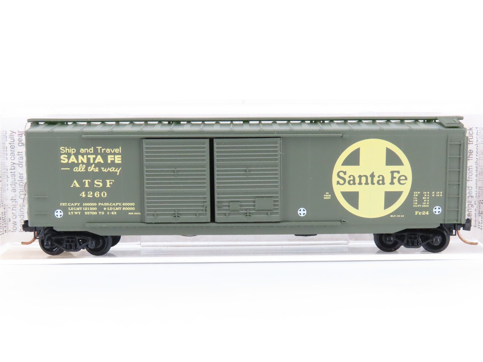 N Scale Micro-Trains MTL 34240 ATSF Santa Fe 50' Standard Boxcar #4260