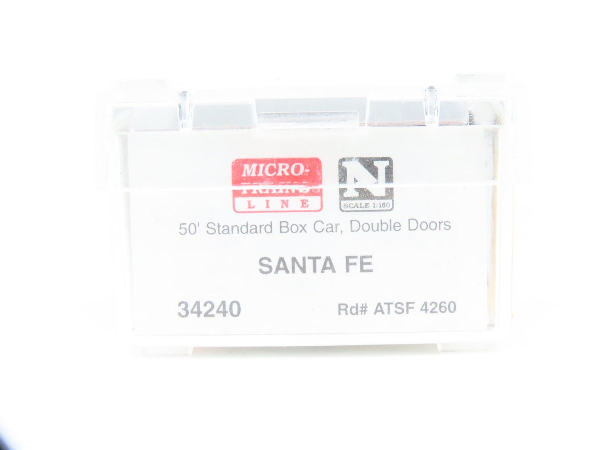 N Scale Micro-Trains MTL 34240 ATSF Santa Fe 50&#39; Standard Boxcar #4260