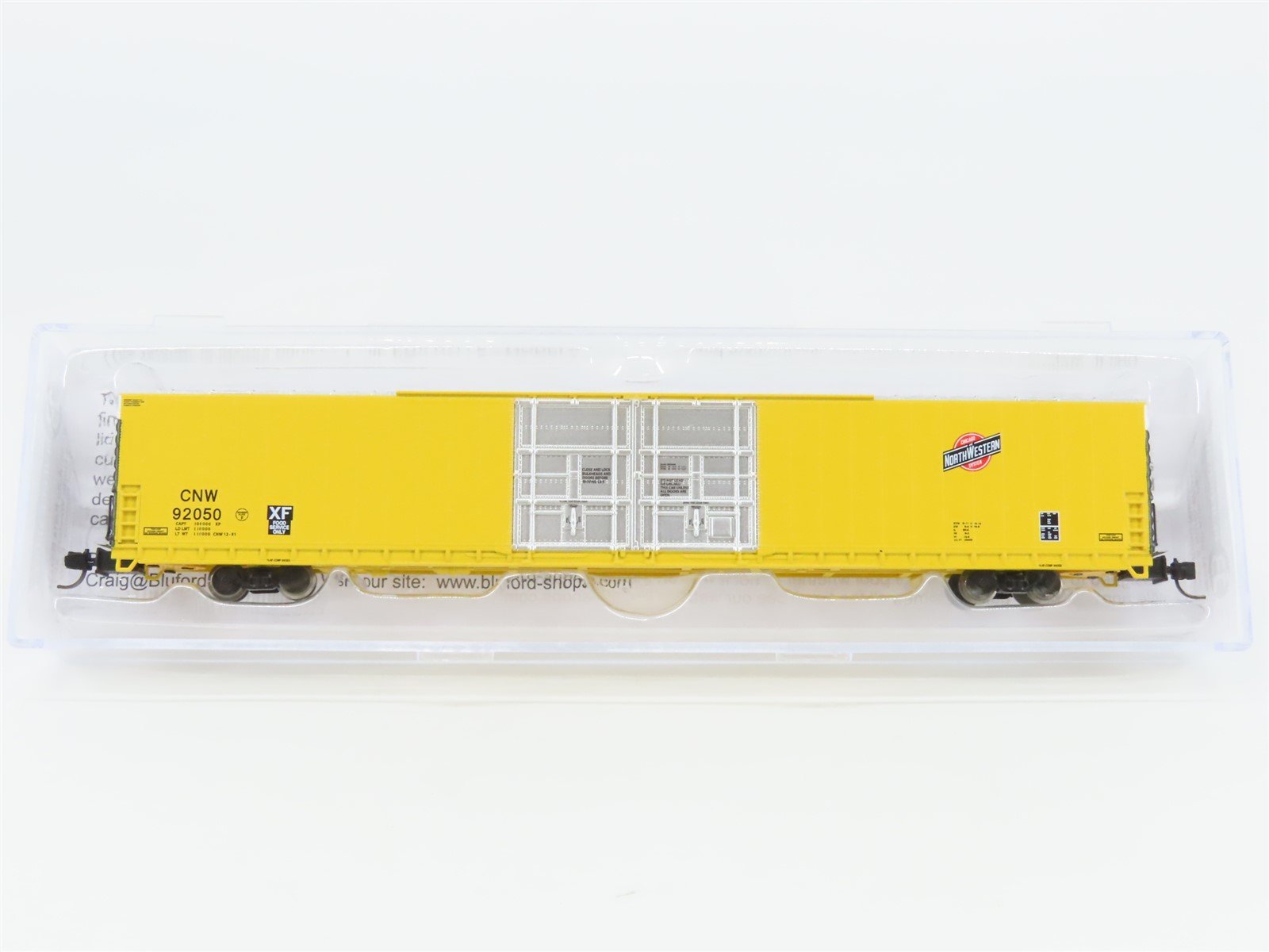 N Bluford Shops 86691 CNW Chicago & North Western 86' Auto Parts Box Car #92050