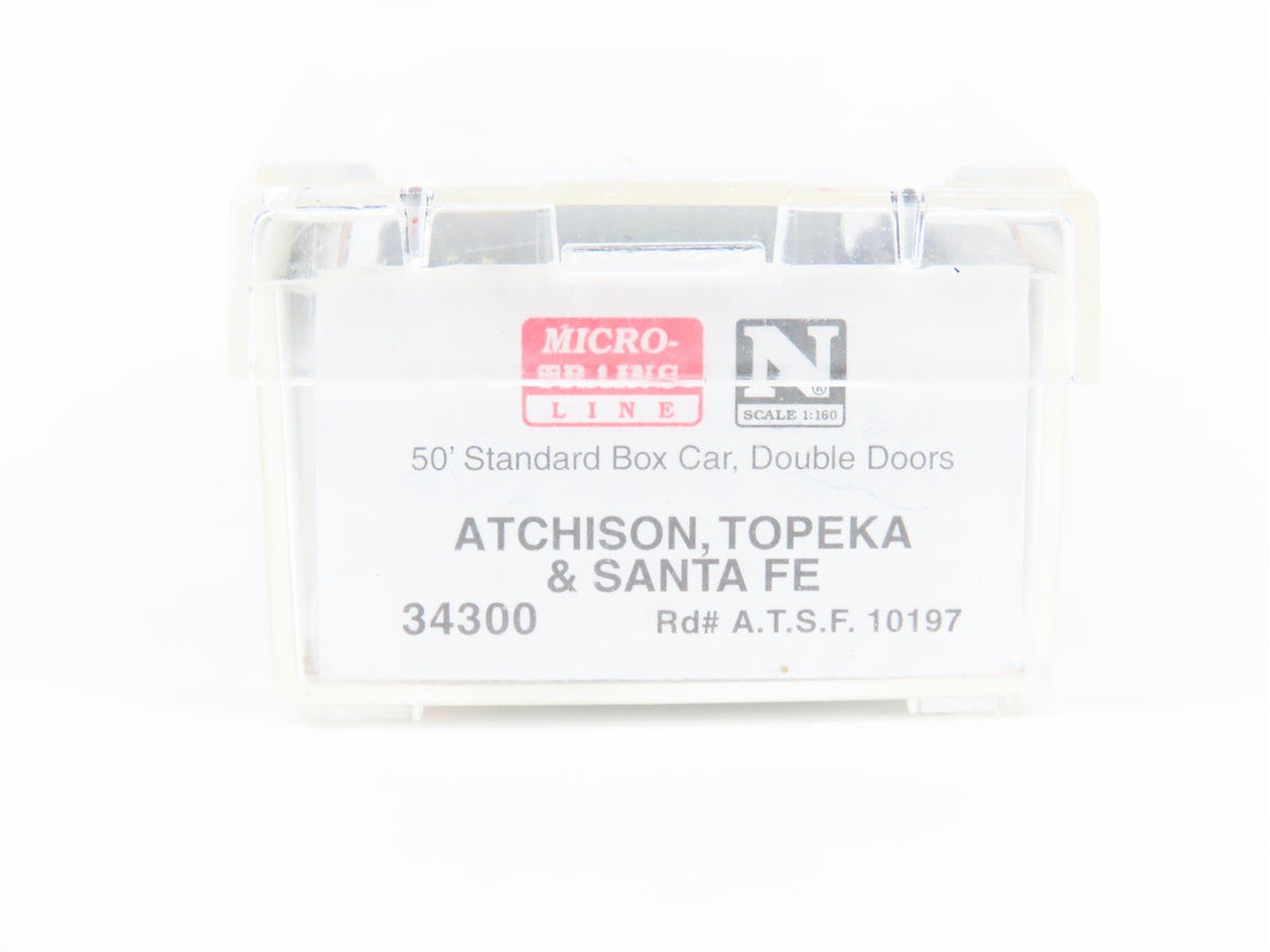 N Micro-Trains MTL 34300 ATSF Santa Fe &quot;Santa Fe All The Way&quot; 50&#39; Boxcar #10197