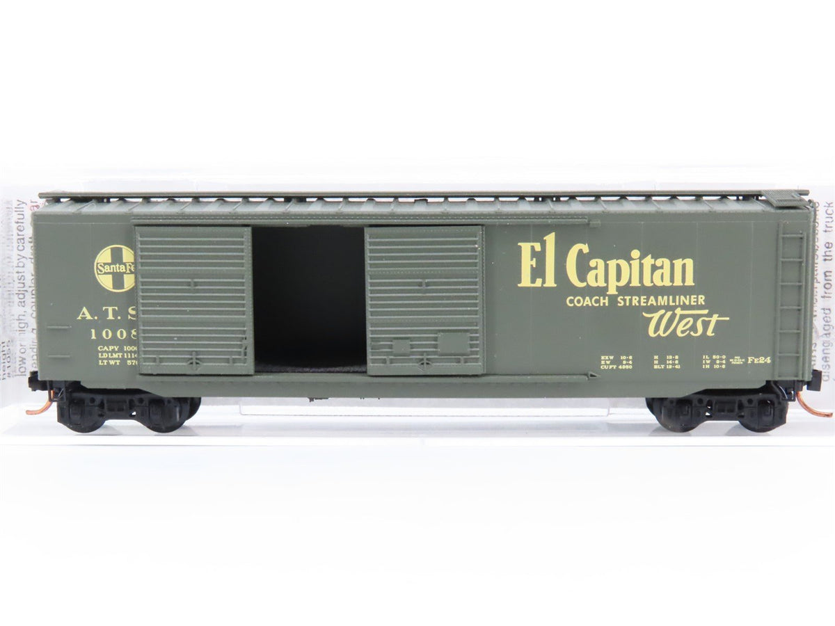 N Micro-Trains MTL 34280 ATSF Santa Fe &quot;El Capitan&quot; 50&#39; Standard Boxcar #10089