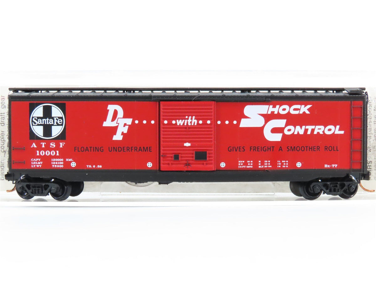 N Micro-Trains MTL 31340 ATSF Santa Fe Shock Control 50&#39; Standard Boxcar #10001