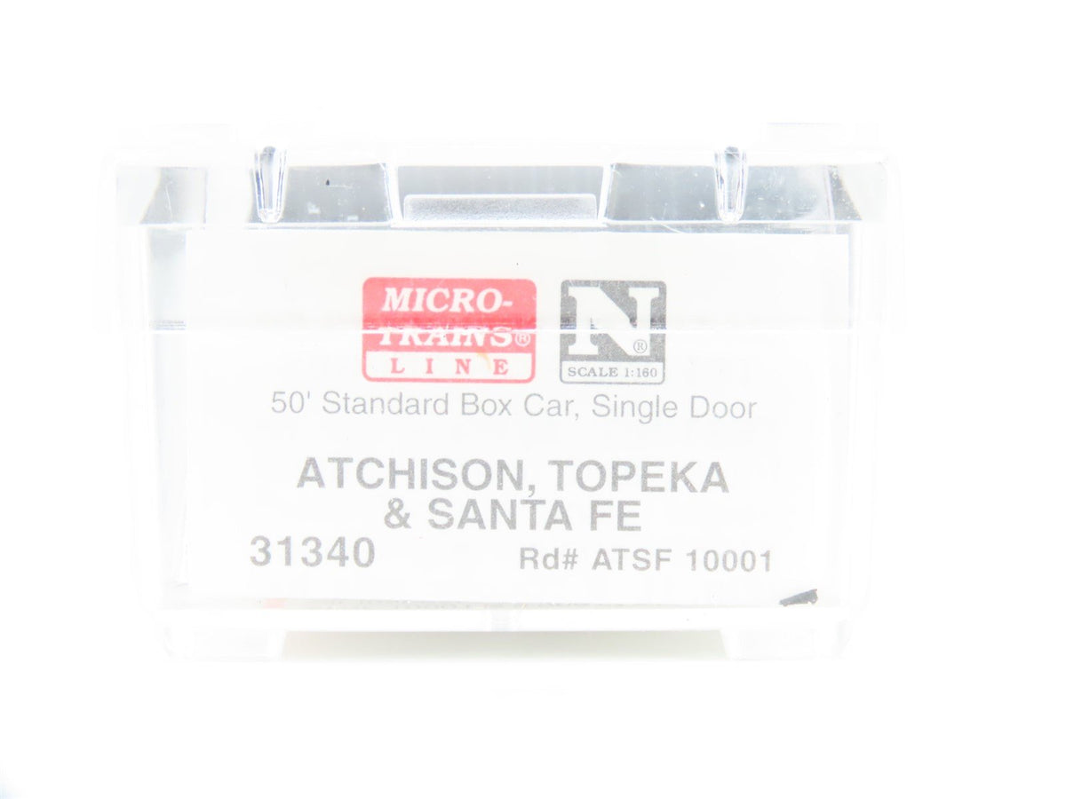 N Micro-Trains MTL 31340 ATSF Santa Fe Shock Control 50&#39; Standard Boxcar #10001