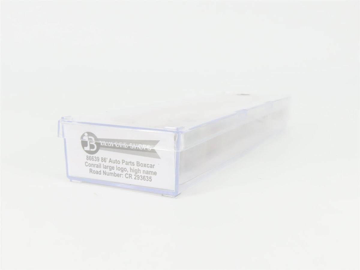 N Scale Bluford Shops 86639 CR Conrail 86&#39; Auto Parts Box Car #293635