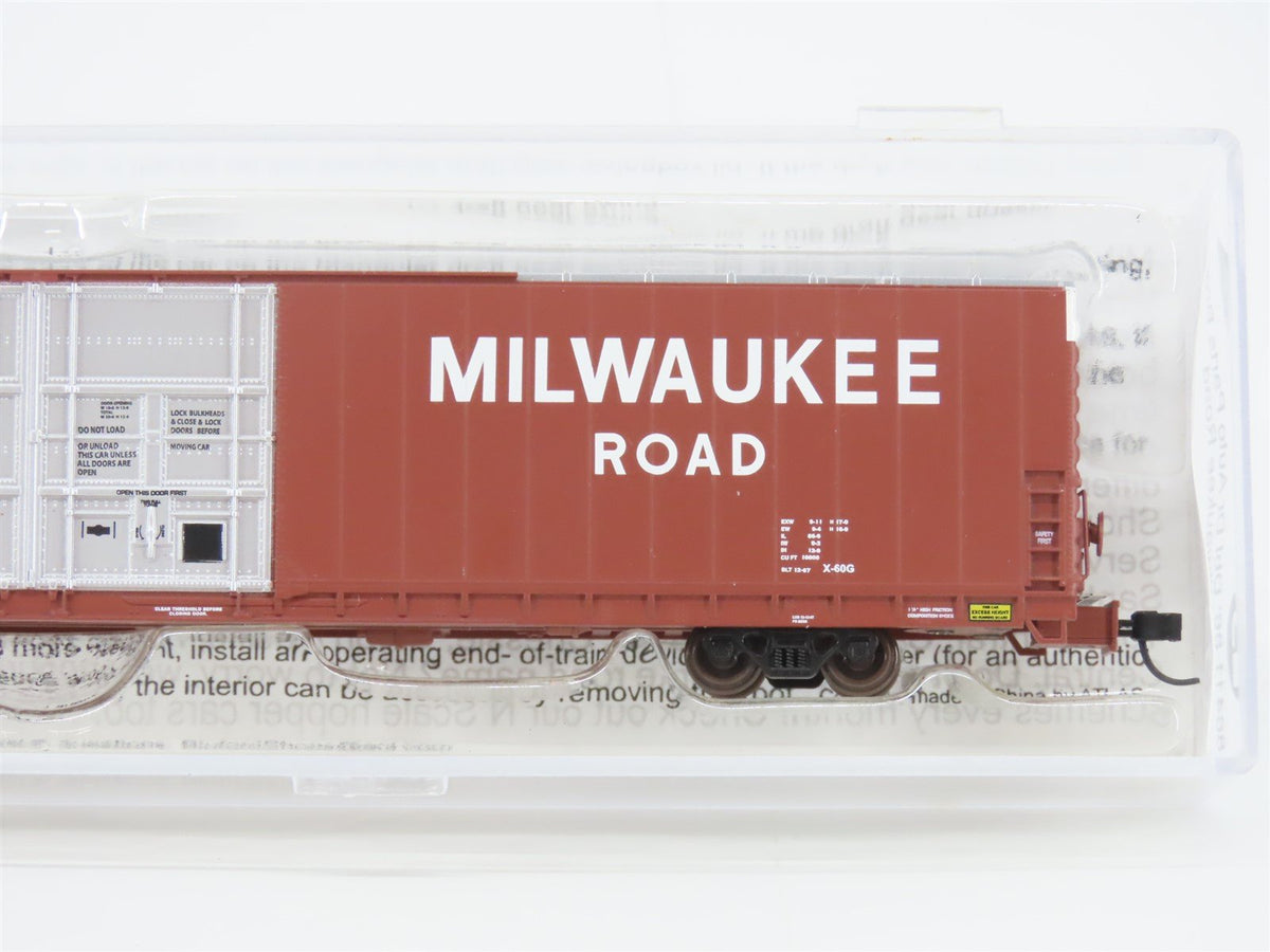 N Scale Bluford Shops 86411 MILW Milwaukee Road 86&#39; Auto Parts Box Car #4980