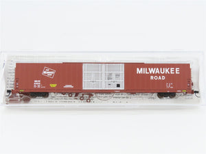 N Scale Bluford Shops 86411 MILW Milwaukee Road 86' Auto Parts Box Car #4980